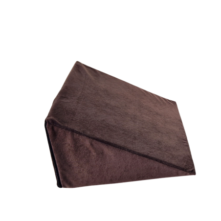 Multifunktionales Keilkissen 35x45x20 cm - zum Liegen, Lesen und als Beinauflage - 1021 Braun