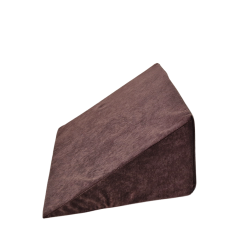 Multifunktionales Keilkissen 35x45x20 cm - zum Liegen, Lesen und als Beinauflage - 1021 Braun