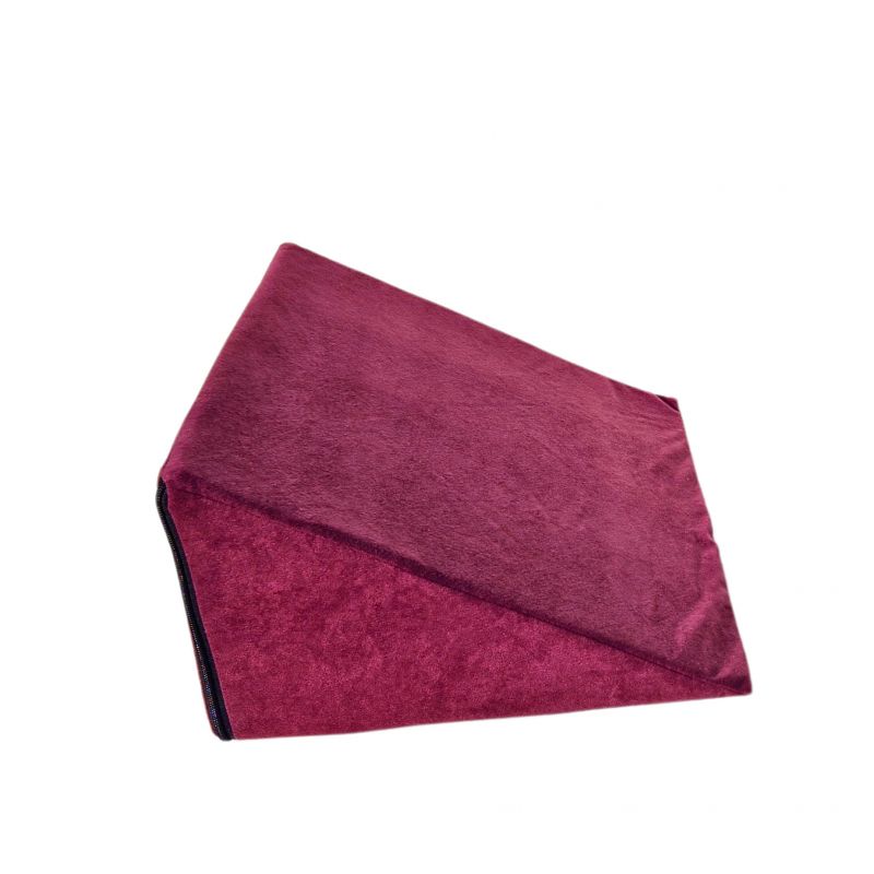 Multifunktionales Keilkissen 35x45x20 cm - zum Liegen, Lesen und als Beinauflage - 1224 Violett