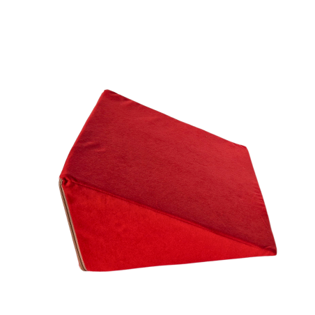 Multifunktionales Keilkissen 35x45x20 cm - zum Liegen, Lesen und als Beinauflage - 3100 Rot
