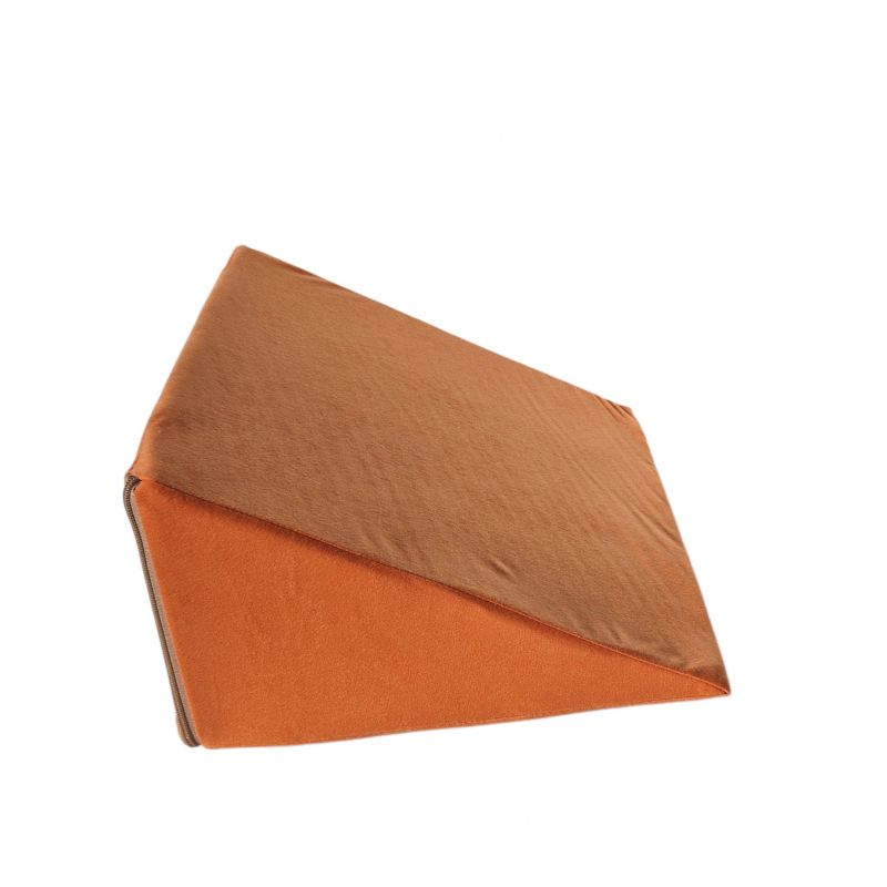 Multifunktionales Keilkissen 35x45x20 cm - zum Liegen, Lesen und als Beinauflage - 1333 Orange