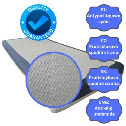 Matratzenbezug MIDNIGHT 90x200 (15–18 cm) mit Reißverschluss, elastisch, rutschfest, waschbar bei 30°C | Natalia Spzoo