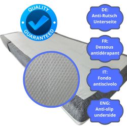 Matratzenbezug CLASSIC 90x200 (16–22 cm), Rundum-Reißverschluss, rutschfest, waschbar 40°C | Natalia Spzoo