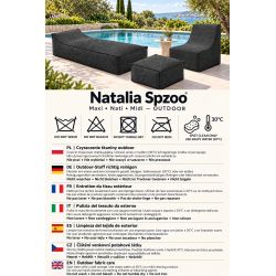 Maxi Outdoor Daybed 200x90x40 cm – große Gartenliege, Relaxliege, XXL-Sitzsack 01