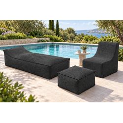 Maxi Outdoor Daybed 200x90x40 cm – große Gartenliege, Relaxliege, XXL-Sitzsack 01