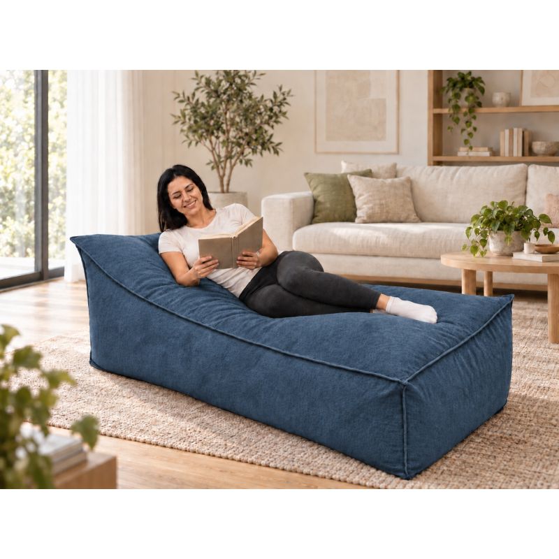 Maxi Indoor 200x90x40 cm – große Relaxliege und XXL-Sitzsack B39