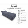 Maxi Indoor 200x90x40 cm – große Relaxliege und XXL-Sitzsack B40