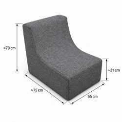 Nati Outdoor 55x75x70 cm – Gartensessel, Loungesessel für Terrasse und Garten 23