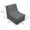Nati Outdoor 55x75x70 cm – Gartensessel, Loungesessel für Terrasse und Garten 23