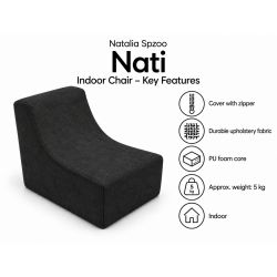 Nati Indoor 55x75x70 cm – Loungesessel, Relaxsessel für Wohnzimmer B15