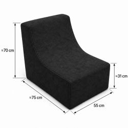 Nati Indoor 55x75x70 cm – Loungesessel, Relaxsessel für Wohnzimmer B15