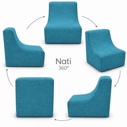Nati Indoor 55x75x70 cm – Loungesessel, Relaxsessel für Wohnzimmer B18