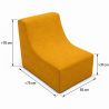 Nati Indoor 55x75x70 cm – Loungesessel, Relaxsessel für Wohnzimmer B33