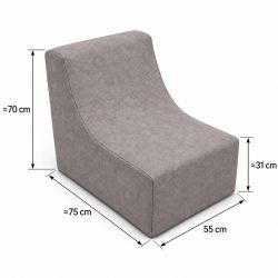 Nati Indoor 55x75x70 cm – Loungesessel, Relaxsessel für Wohnzimmer B50