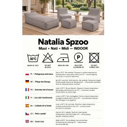 Nati Indoor 55x75x70 cm – Loungesessel, Relaxsessel für Wohnzimmer B50