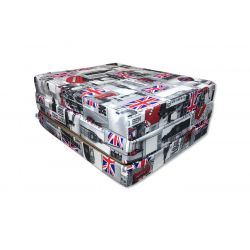 Bezug für Klappmatratze 195 cm x 65 cm x 10 cm - LONDON