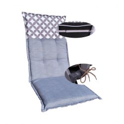Hochlehner Garten-Sessel-Auflage 120 x 45 cm mit Gurtband im Rücken 2864101