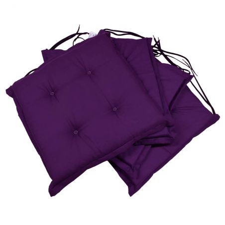 Stuhlkissen 40x40x3 cm 001 - 4er-Pack