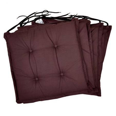 Stuhlkissen 40x40x3 cm 002 - 4er-Pack