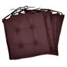 Stuhlkissen 40x40x3 cm 002 - 4er-Pack