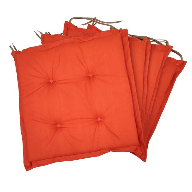 Stuhlkissen 40x40x3 cm 003 - 4er-Pack