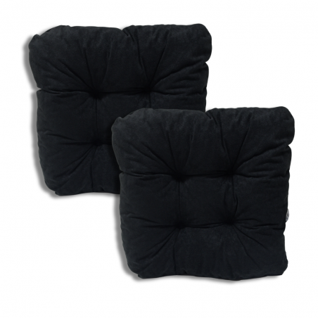 Set von 2 Softkissen Stuhlkissen 40 x 40 x 8 cm - 0001