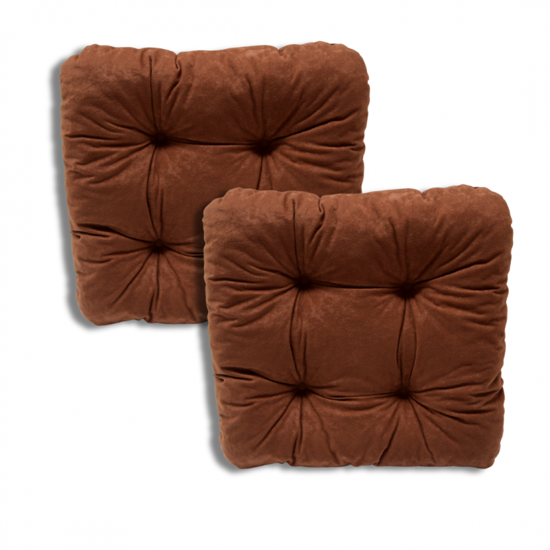 Set von 2 softkissen Stuhlkissen 40 x 40 x 8 cm - 1000