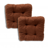 Set von 2 softkissen Stuhlkissen 40 x 40 x 8 cm - 1000