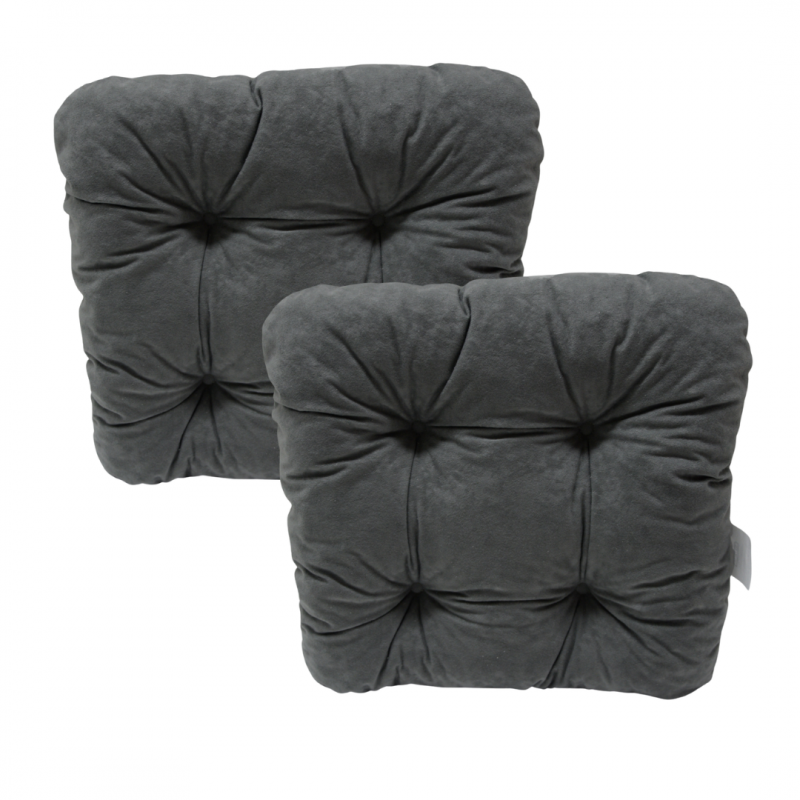 Set von 2 softkissen Stuhlkissen 40 x 40 x 8 cm - 1008