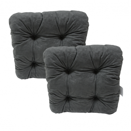 Set von 2 softkissen Stuhlkissen 40 x 40 x 8 cm - 1008