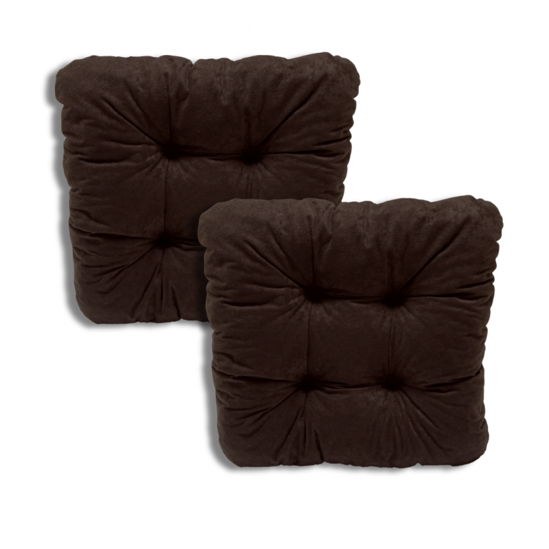 Set von 2 softkissen Stuhlkissen 38 x 38 x 8 cm - 1021