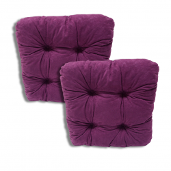 Set von 2 softkissen Stuhlkissen 40 x 40 x 8 cm - 1224