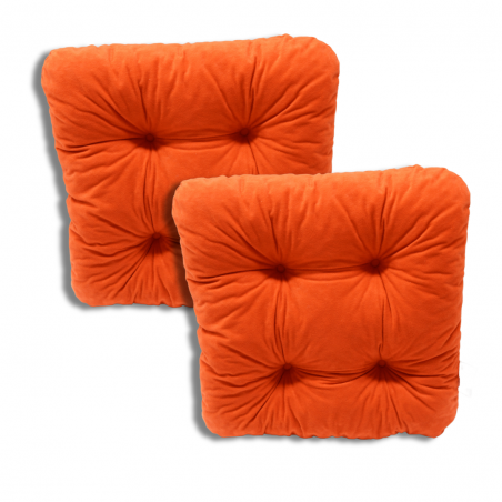 Set von 2 softkissen Stuhlkissen 38 x 38 x 8 cm - 1333
