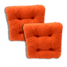 Set von 2 softkissen Stuhlkissen 38 x 38 x 8 cm - 1333