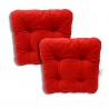 Set von 2 softkissen Stuhlkissen 38 x 38 x 8 cm - 3100