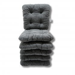 Set von 4 Softkissen Stuhlkissen 40 x 40 x 8 cm - 1008