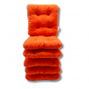 Set von 4 Softkissen Stuhlkissen 38 x 38 x 8 cm - 1333