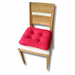 Set von 4 Softkissen Stuhlkissen 38 x 38 x 8 cm - 3100