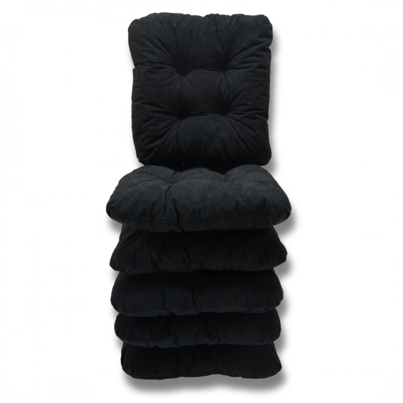 Set von 6 Softkissen Stuhlkissen 40 x 40 x 8 cm - 0001