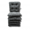 Set von 6 Softkissen Stuhlkissen 38 x 38 x 8 cm - 1008