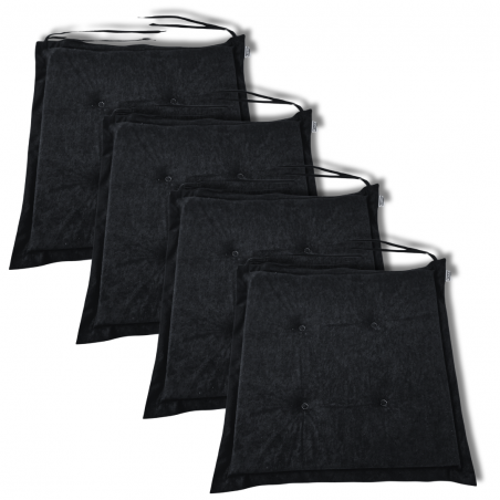 Stuhlkissen 40x40x3 cm 0001 - 4er-Pack