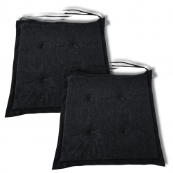 Stuhlkissen 40x40x3 cm 0001 - 6er-Pack