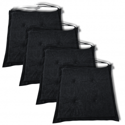 Stuhlkissen 40x40x3 cm 0001 - 6er-Pack