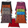 Stuhlkissen 40x40x3 cm 0001 - 6er-Pack