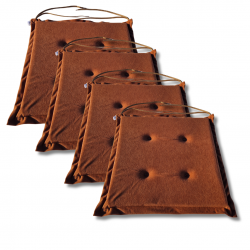 Stuhlkissen 40x40x3 cm 1000 - 2er-Pack