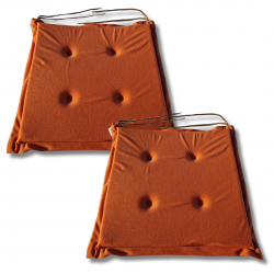 Stuhlkissen 40x40x3 cm 1333 - 2er-Pack