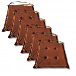 Stuhlkissen 40x40x3 cm 1000 - 4er-Pack