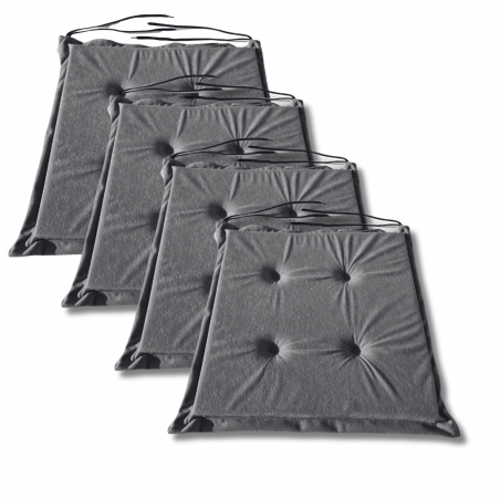 Stuhlkissen 40x40x3 cm 1008 - 4er-Pack