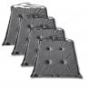 Stuhlkissen 40x40x3 cm 1008 - 4er-Pack
