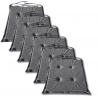 Stuhlkissen 40x40x3 cm 1008 - 4er-Pack